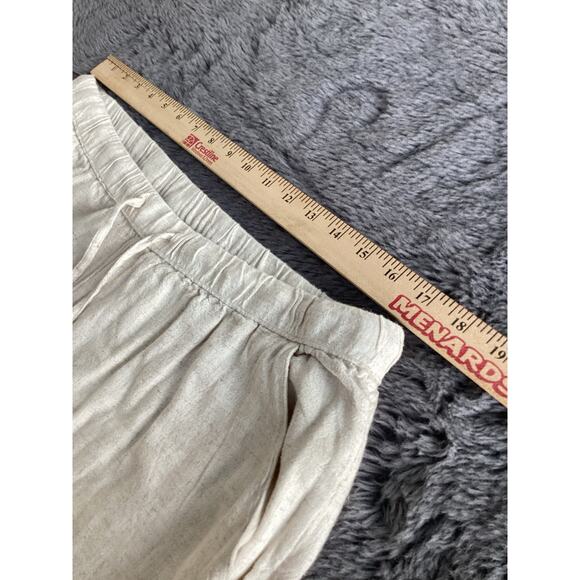 NWT American Eagle Women's Elastic Waist Drawstring Wide Leg Pants Beige Size XL - Picture 8 of 11